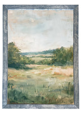 Wood Framed Print - Textured Fields - Handmade in USA, gallery wall art, framed decor