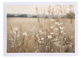 Wood Framed Print - Golden Grass Horizontal - Handmade in USA, gallery wall art, framed decor