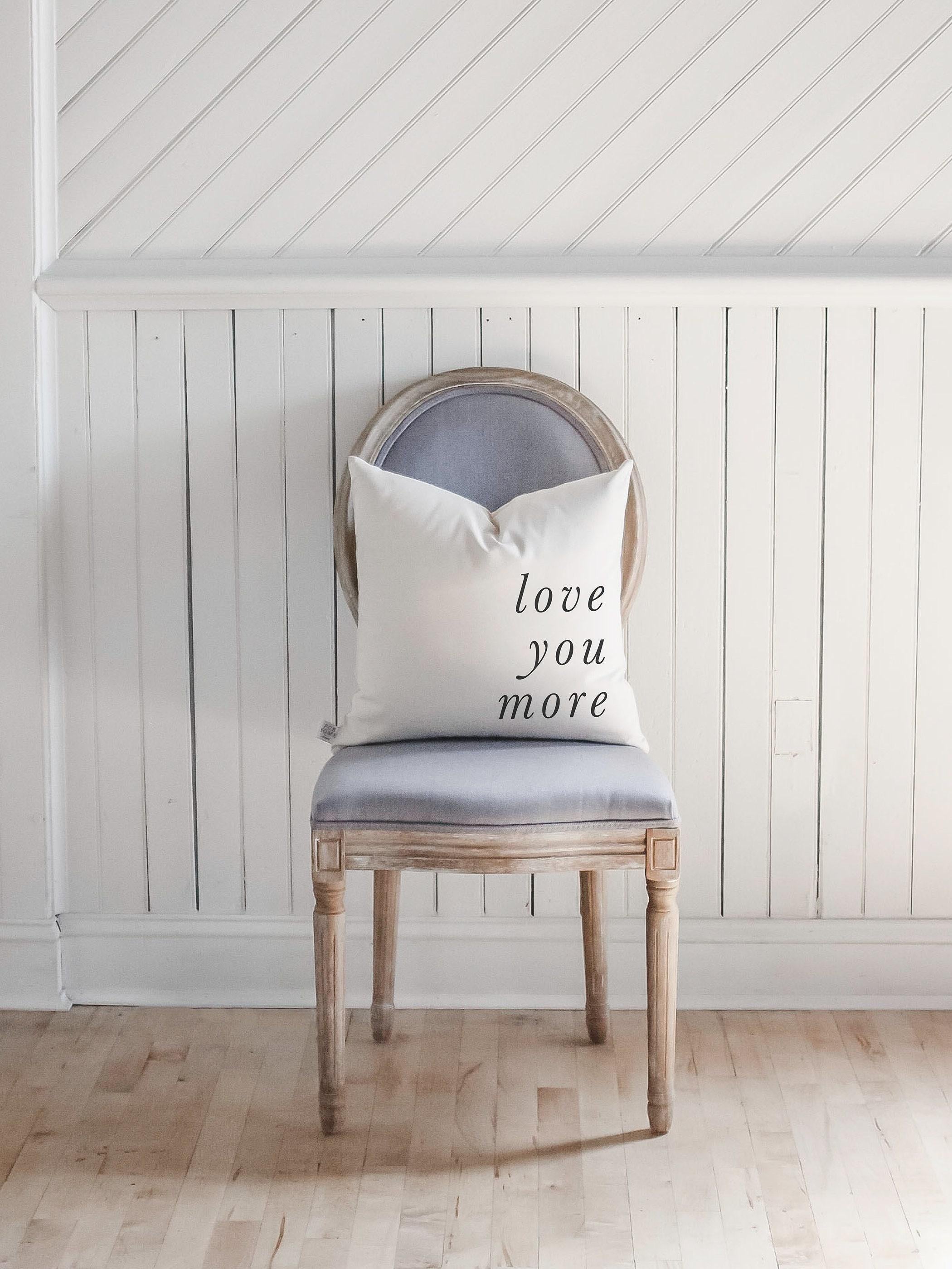 Throw Pillows - Love You More Italic
