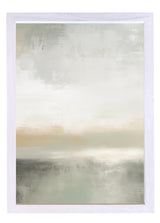 Wood Framed Print - Abstract Greige - Handmade in USA, gallery wall art, framed decor