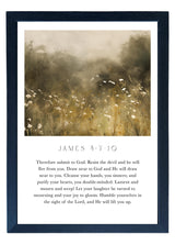 Wood Framed Print - James 4 - Handmade in USA, gallery wall art, framed decor