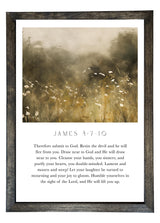 Wood Framed Print - James 4 - Handmade in USA, gallery wall art, framed decor
