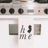 Personalized Home State Kitchen Towel: USA Made Organic Cotton Decor
