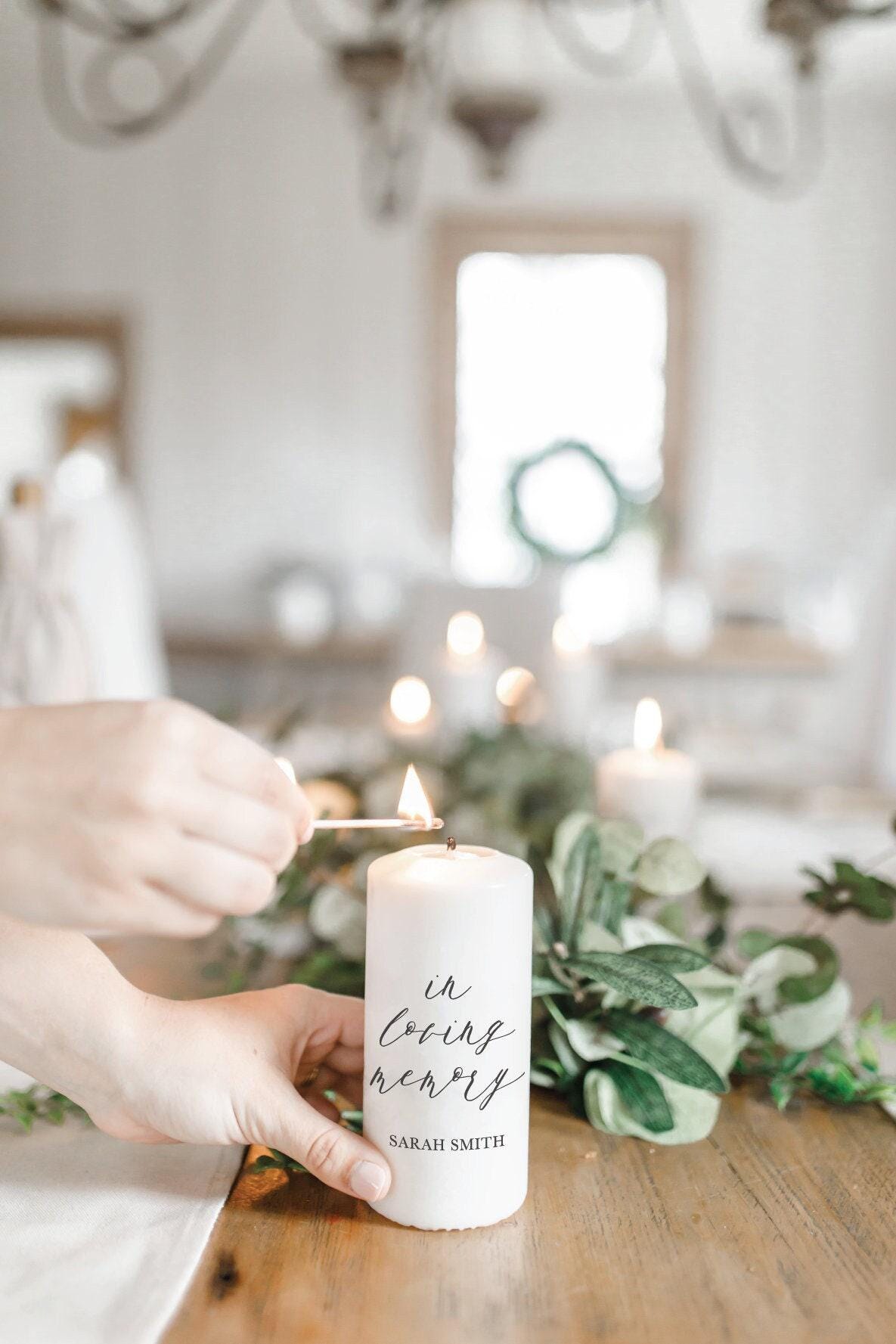 Candle - In Loving Memory Personalized