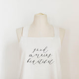 Apron - Good Morning Beautiful, present, housewarming gift, kitchen decor, mother's day present, gift for mom