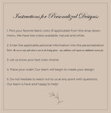 Personalized Birth Stats Throw Pillow: Organic Cotton Nursery Decor