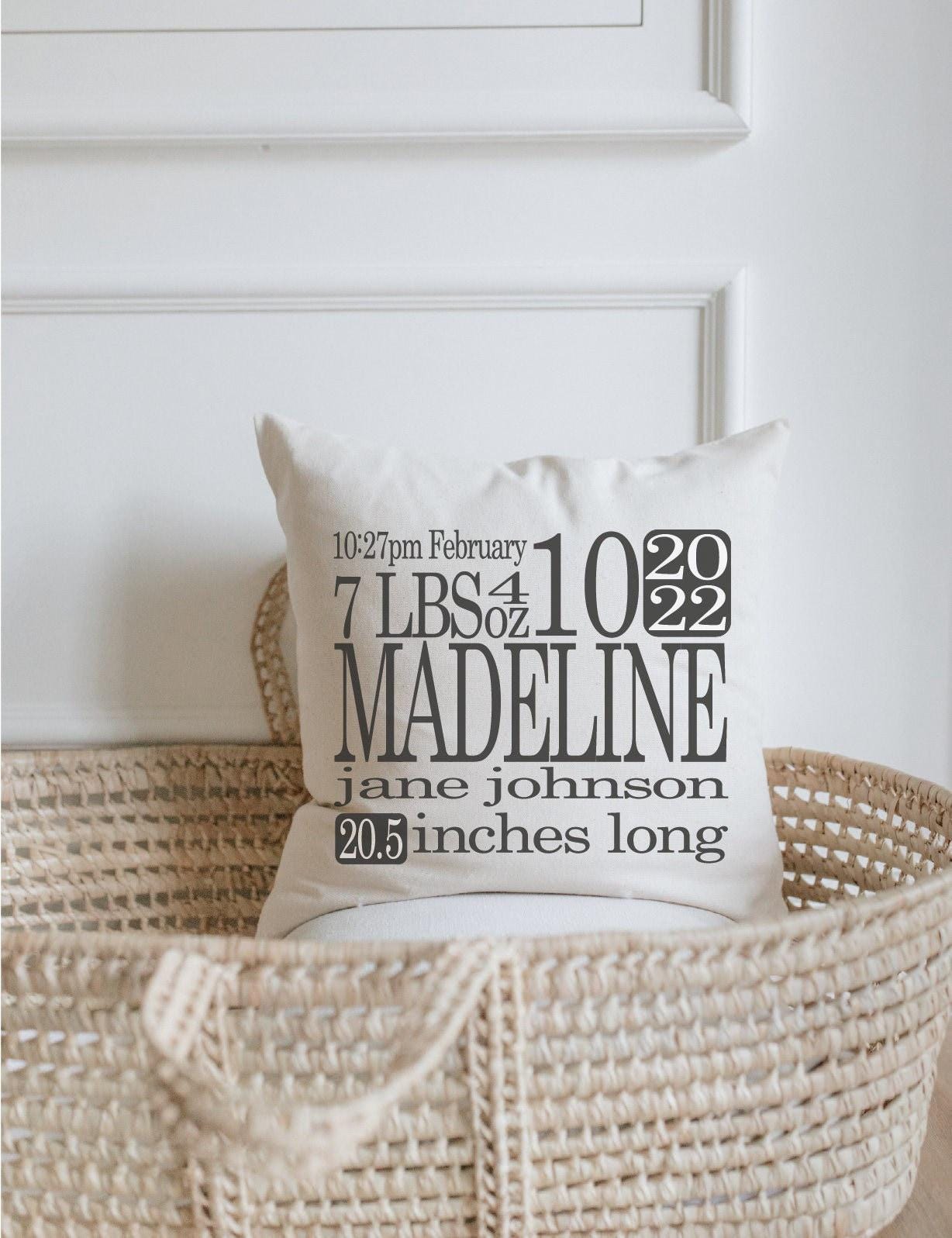 Personalized Throw Pillows - Personalized Birth State