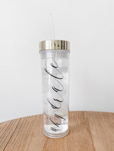 Clear Tumbler - #Hydrate