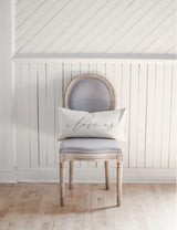 I Love Us Calligraphy Lumbar Pillow: Farmhouse Home Decor