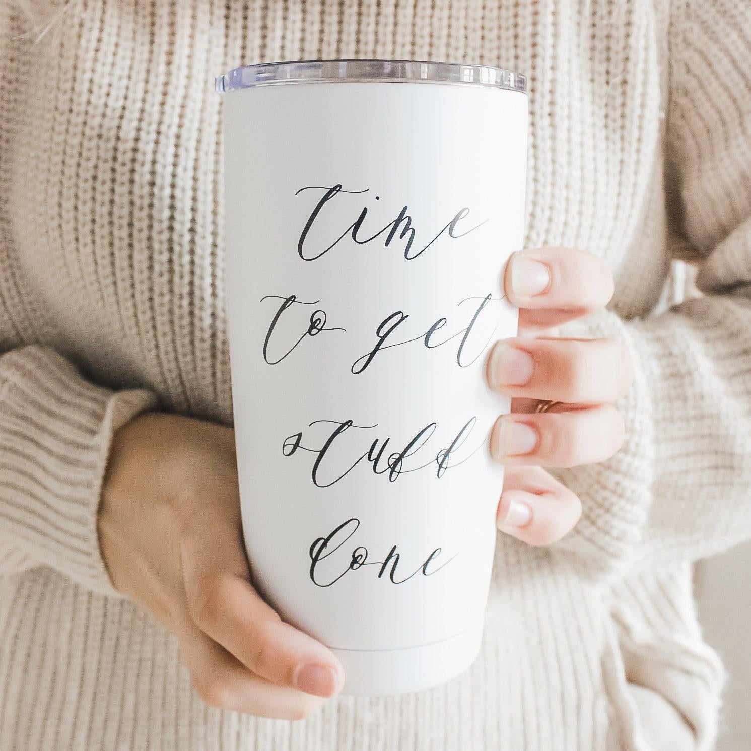 Travel Mug - Time to Get Stuff Done, coffee mug, coffee lover, tumbler, drinkware, tea lover, everyday, travel