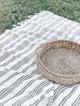 Picnic Throw Blanket - Oversized blanket, summer throw, beach blanket