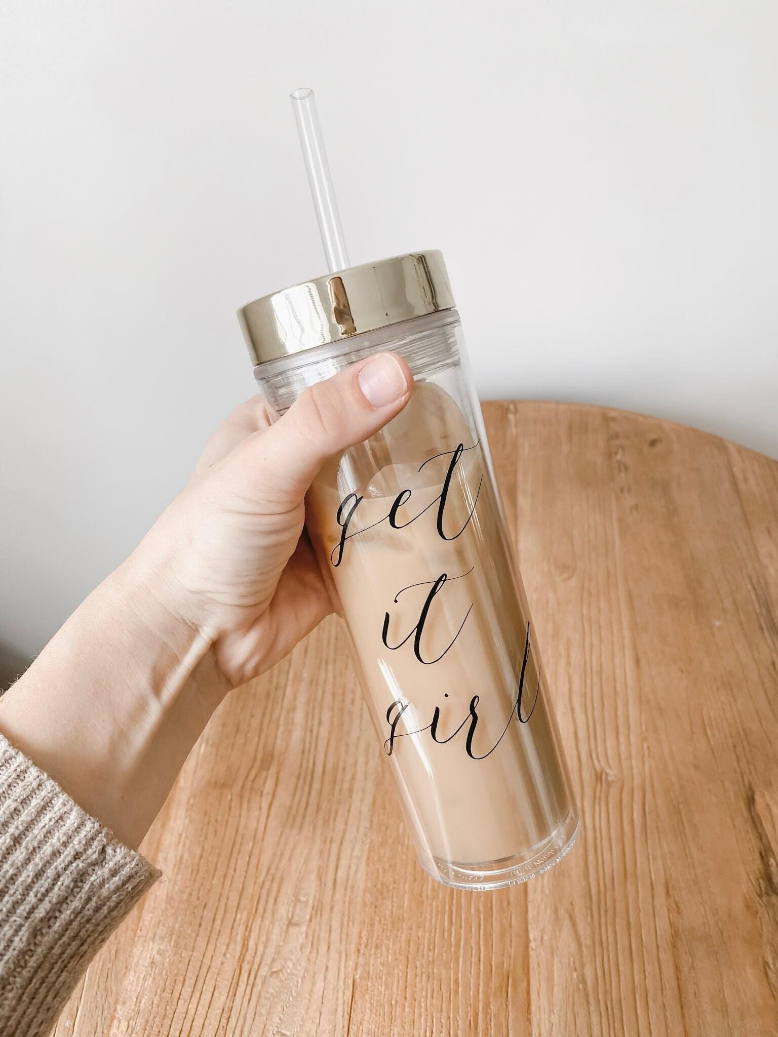 Clear Tumbler - Get It Girl
