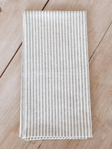 Striped Kitchen Towel - housewarming gift, kitchen decor, cozy home, linen cotton towel