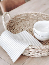 Striped Kitchen Towel - housewarming gift, kitchen decor, cozy home, linen cotton towel