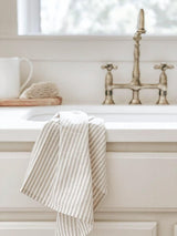 Striped Kitchen Towel - housewarming gift, kitchen decor, cozy home, linen cotton towel
