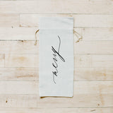 Christmas Wine Bag - Merry - Handmade in USA, Christmas tote, Holiday present, Seasonal gift, Yuletide Wine Cover