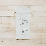 Christmas Wine Bag - Merry and Bright, hostess gift, wedding gift, Handmade in USA, Winter Decor, Gift, Present for Her, Seasonal Home Decor