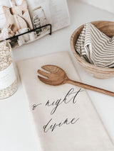 Christmas Kitchen Towel - O Night Divine - Handmade in USA, Holiday Kitchen Towel, Festive Dish Towel, kitchen decor