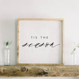 Wood Framed Sign - Tis the Season Wood Framed Sign, gallery wall, housewarming gift, framed decor, farmhouse style, wall decor