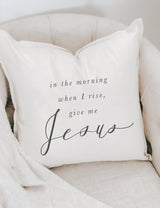 Give Me Jesus Throw Pillow: Biblical Verse Home Decor