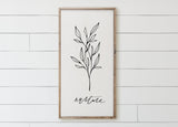 Wood Framed Sign - Nurture Wildflower, rustic home decor, gallery wall, housewarming gift, framed decor, farmhouse style, spring decor