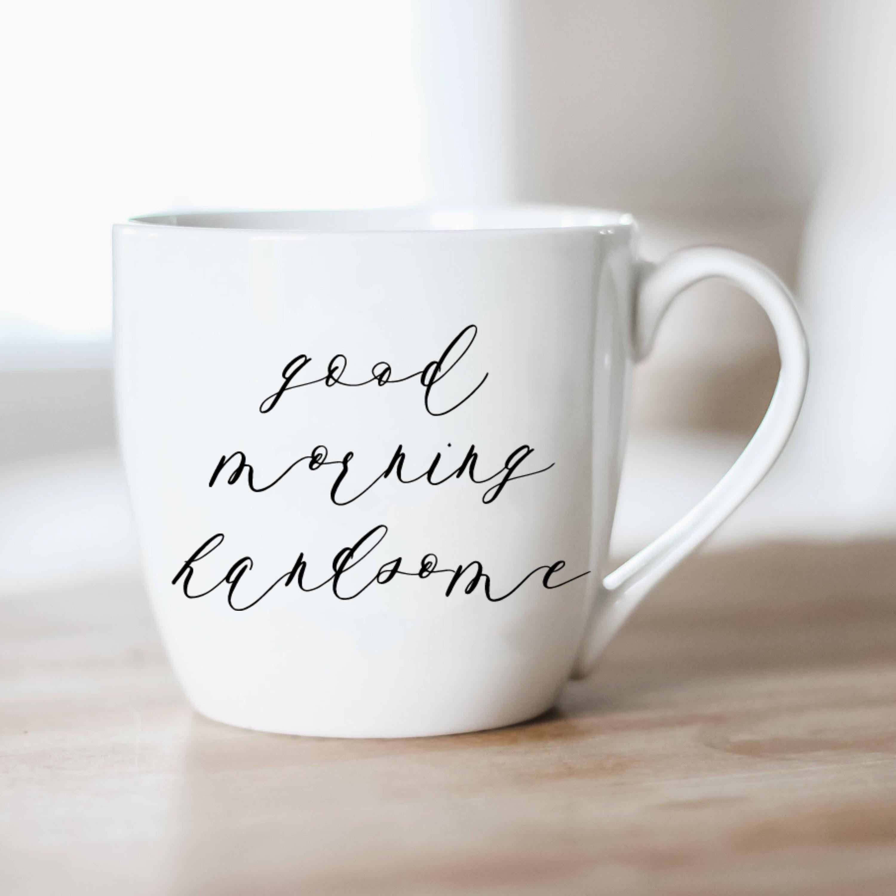 Ceramic Mug -  Good Morning Handsome - couple, wedding gift, newlywed, engagement, wedding shower, anniversary