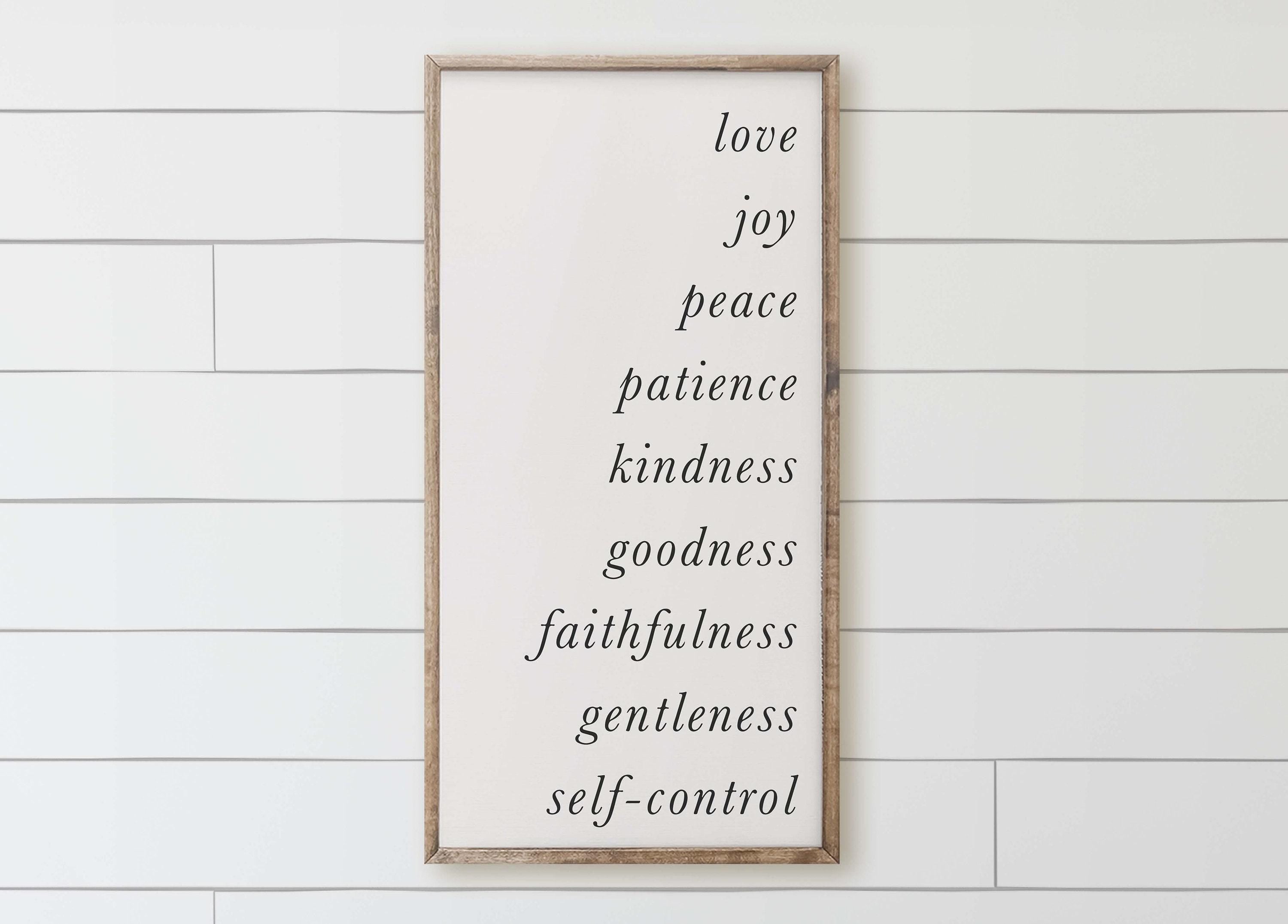 Wooden Frames - Fruits of the Spirit