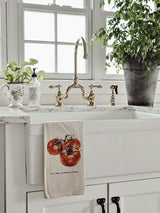 LMB x PCB - Fruits + Veggies Color Tea Towel - Made in the USA, housewarming gift, kitchen decor, present, Liz Marie Blog,