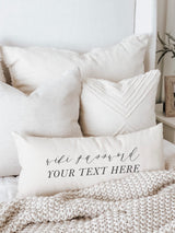 Personalized Lumbar Pillow: Farmhouse Wifi Password Cushion Cover