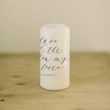 Pillar Candle - My Soul Loves, Pillar, Vows, Wedding, Couple, House warming gift, home