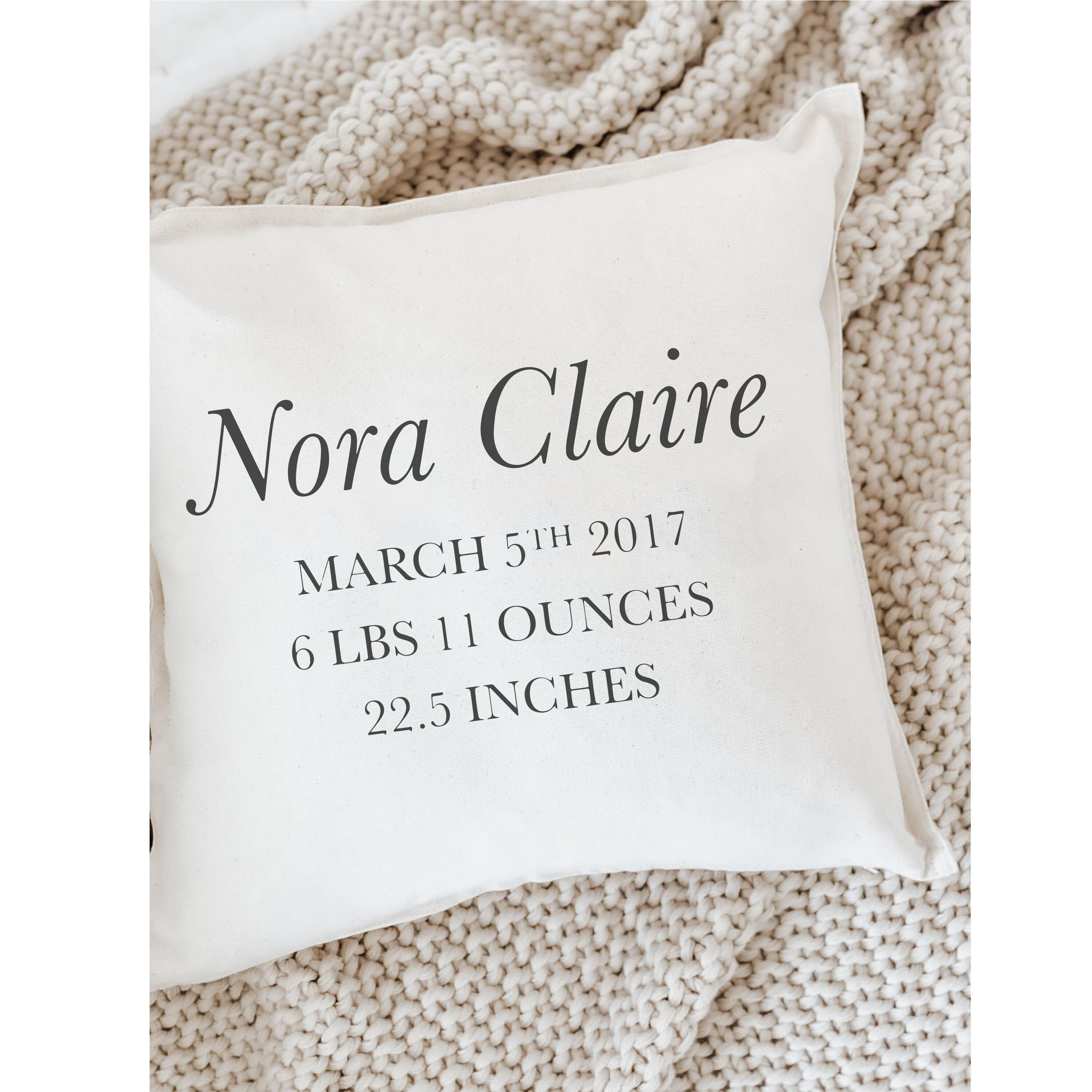 Personalized Throw Pillows - Personalized Birth Stats