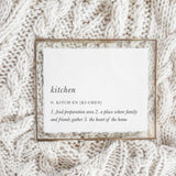 Calligraphy Print - Kitchen Definition - Horizontal