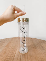 Clear Tumbler - #Hydrate
