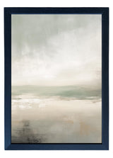 Wood Framed Print - Abstract Blues - Handmade in USA, gallery wall art, framed decor