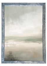 Wood Framed Print - Abstract Blues - Handmade in USA, gallery wall art, framed decor