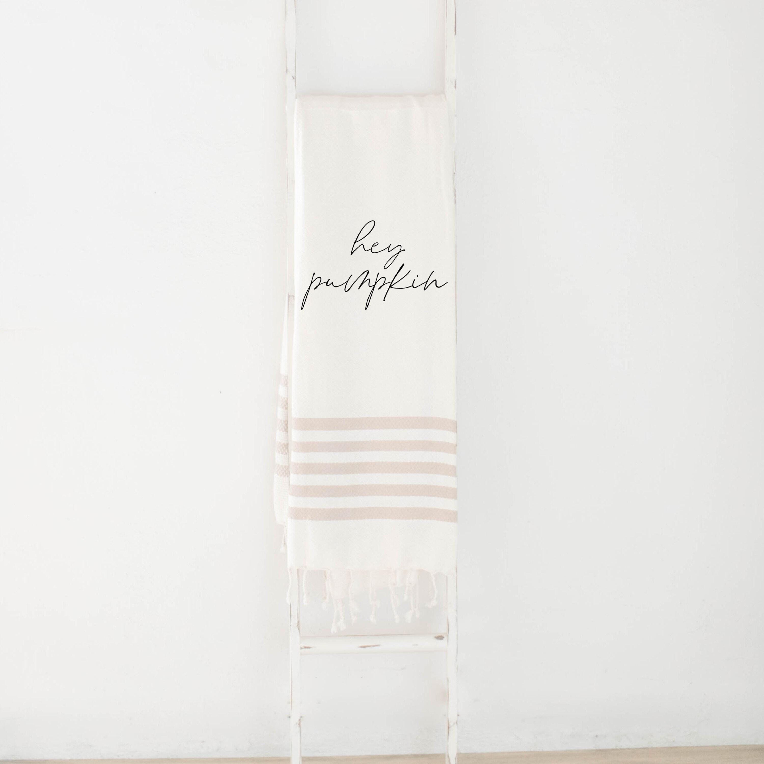 Throw Blanket - Hey Pumpkin, present, housewarming gift, decorative blanket, cozy, pretty, fall decor