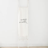 Throw Blanket - Cuddle Weather Script, present, housewarming gift, decorative blanket, cozy, pretty, fall decor