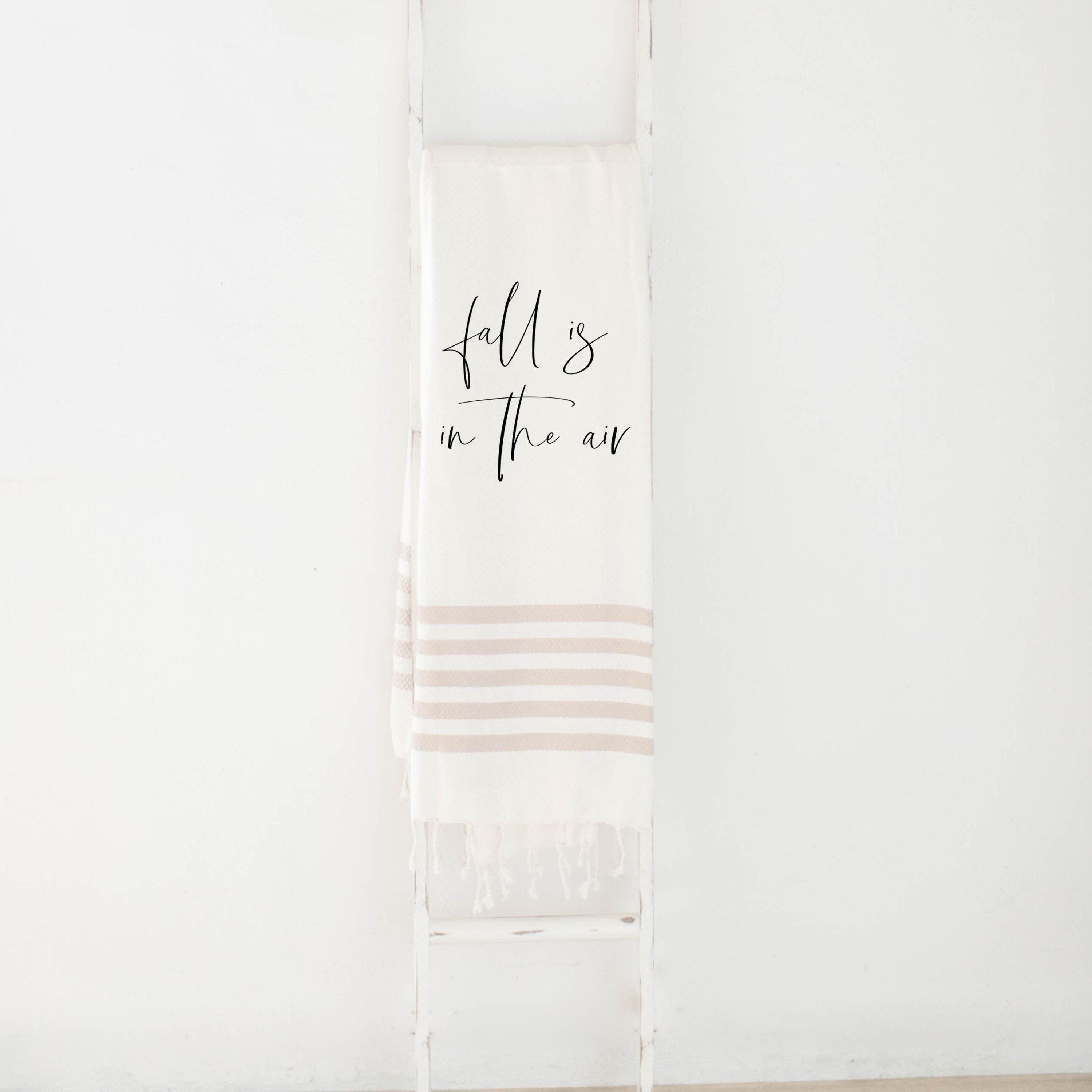 Throw Blanket -  Fall is in the Air - housewarming gift, decorative blanket, cozy, fall decor, autumn designs, soft and comfy