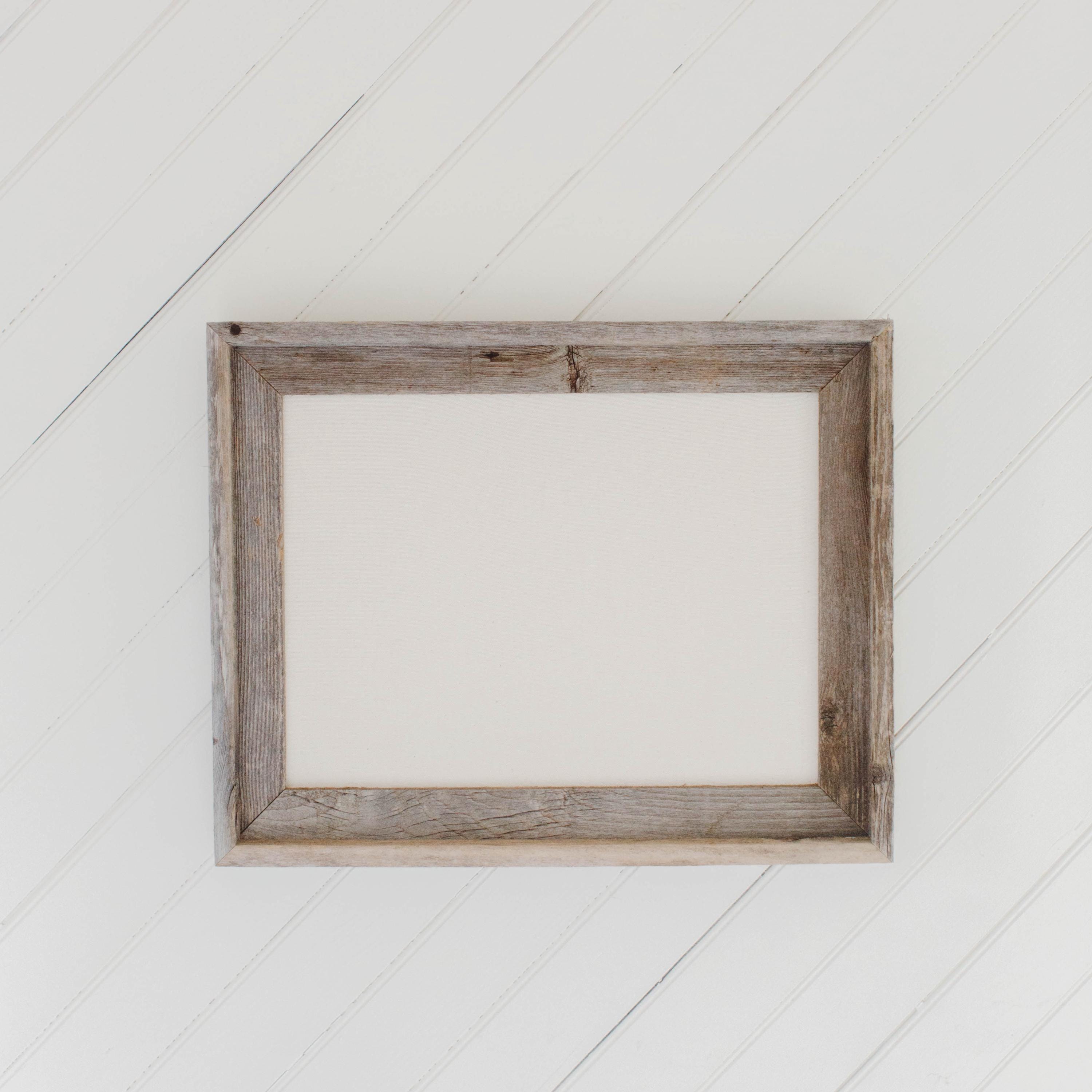 Reclaimed Barn Wood Frame - Frame Only - 100% American Made, farmhouse home decor, housewarming, weathered frame, rustic, handmade, natural