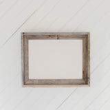 Reclaimed Barn Wood Frame - Frame Only - 100% American Made, farmhouse home decor, housewarming, weathered frame, rustic, handmade, natural