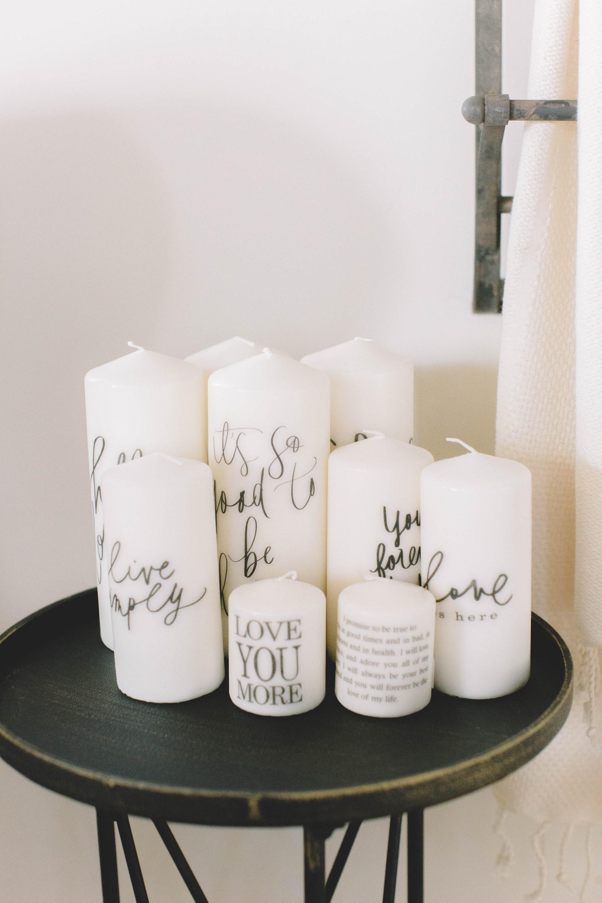 Bulk 6" Pillar Candles: Wedding Favor, Welcome Gift