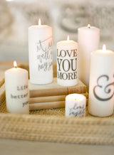 Bulk 6" Pillar Candles: Wedding Favor, Welcome Gift