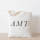 Personalized Monogram Tote Bag: Organic Cotton Wedding Favor