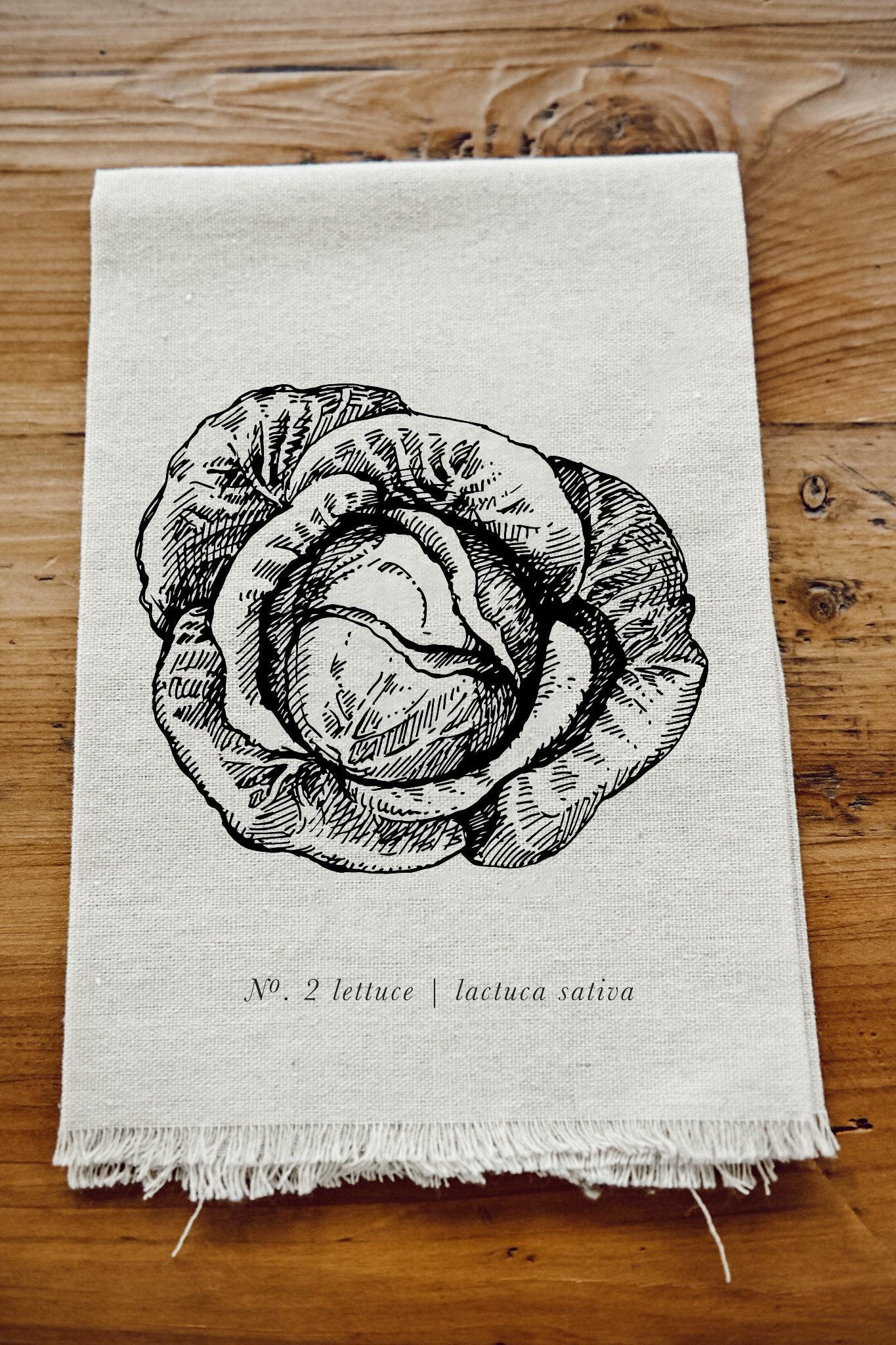 Napkins - Fruits + Veggies Black & White, home decor, housewarming gift, tableware, table, home decor, dinner party,