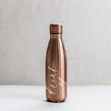 Metallic Water Bottle: 16oz Stainless Steel Vacuum Tumbler