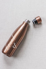 Metallic Water Bottle: 16oz Stainless Steel Vacuum Tumbler