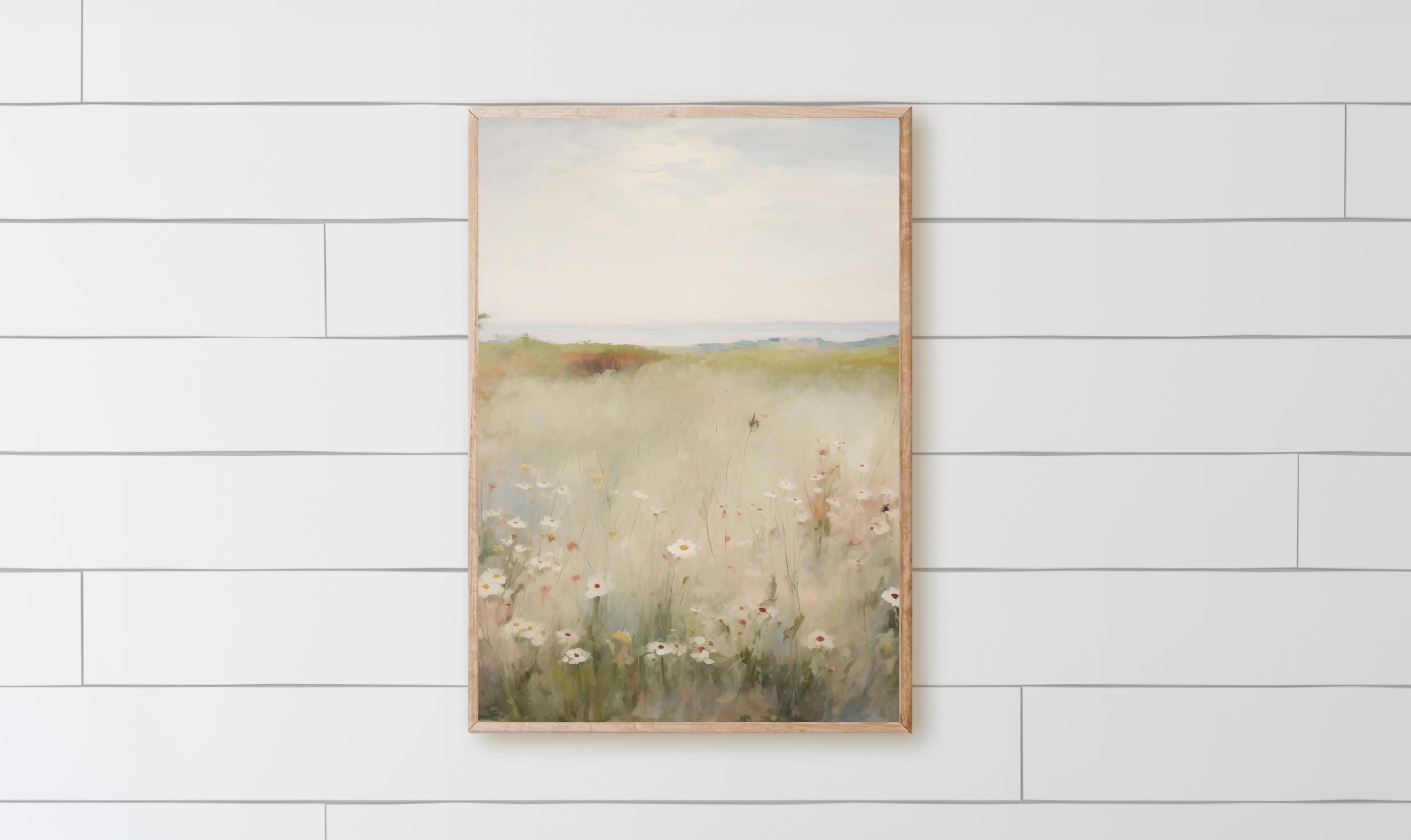 Wood Framed Sign - Dainty Autumn Daisys - rustic home decor, gallery wall, framed decor, farmhouse style, wall decor, housewarming gift