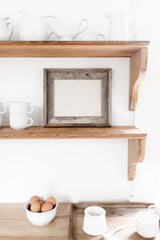 Reclaimed Barn Wood Frame: Rustic Farmhouse Decor