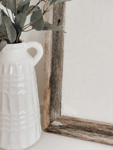 Reclaimed Barn Wood Frame: Rustic Farmhouse Decor