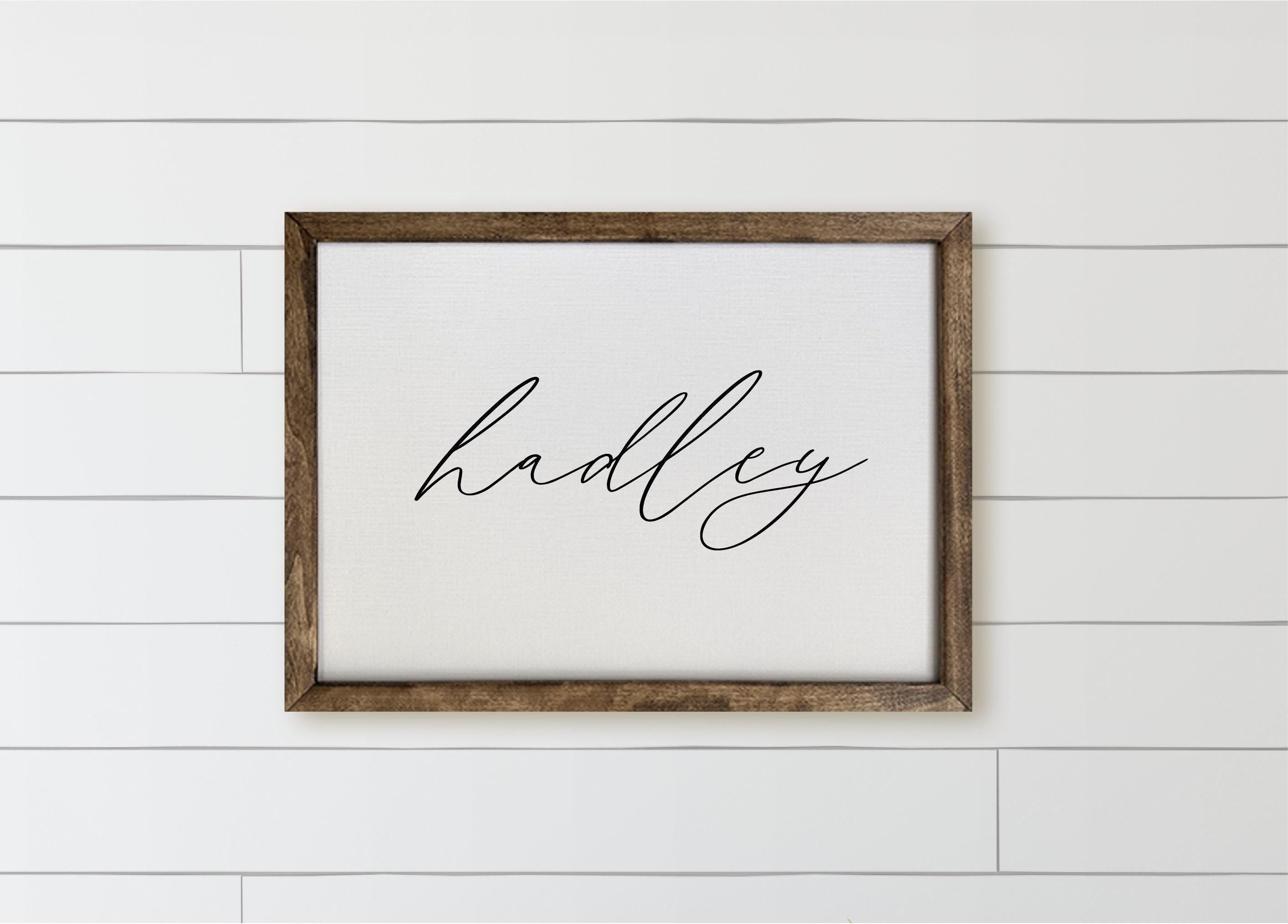 Personalized Name Sign: Rustic Wood Framed Home Decor